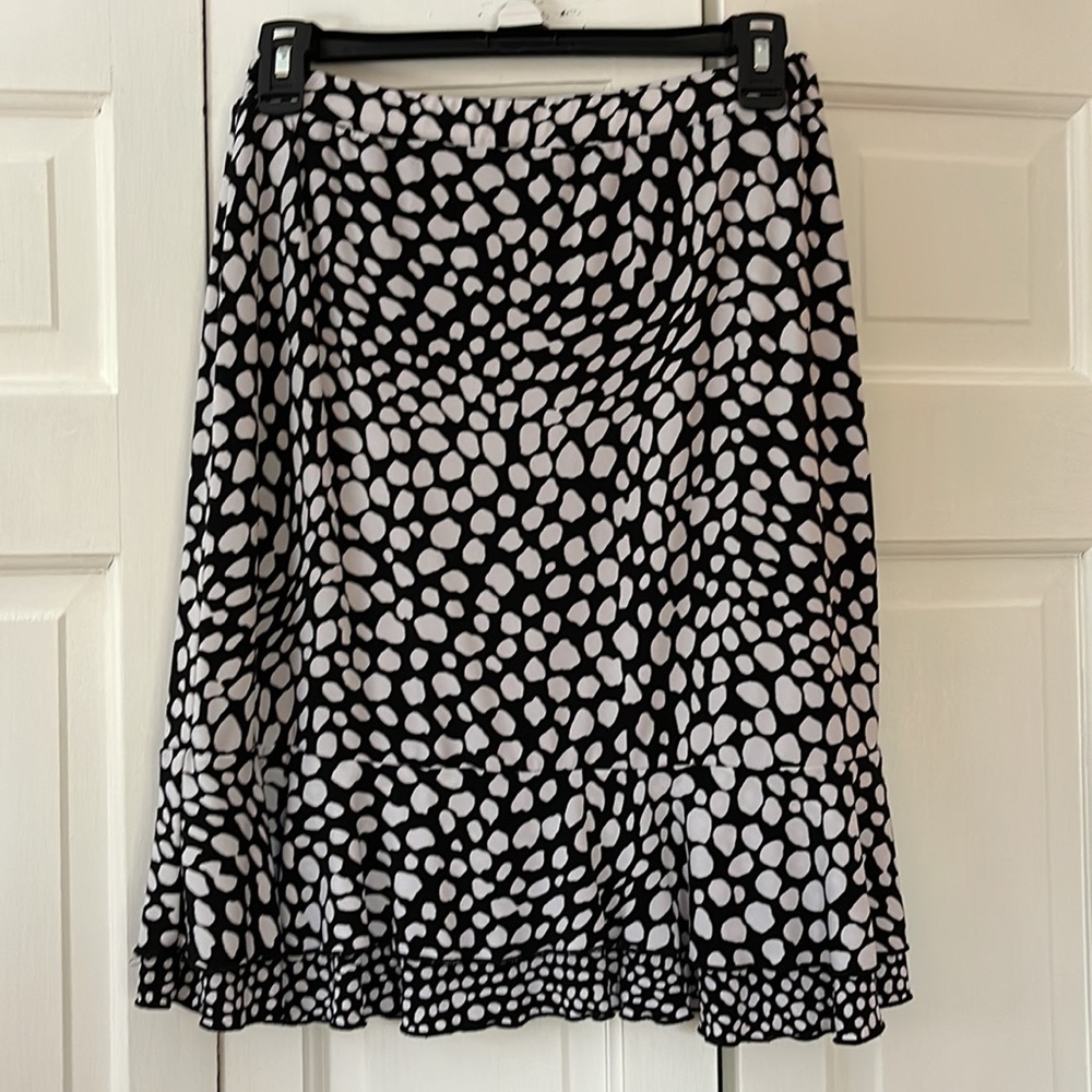 Black & White Skirt - Women Size Small